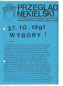 Przegląd Nekielski 10 / 1991 strona 1
