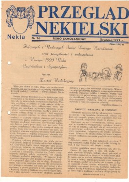 Przegląd Nekielski 12 / 1992 strona 1