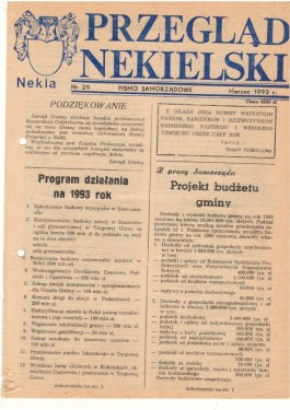 Przegląd Nekielski 03 / 1993 strona 1
