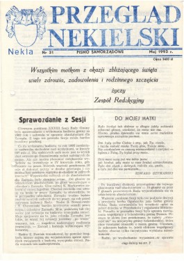 Przegląd Nekielski 05 / 1993 strona 1
