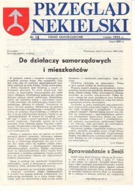 Przegląd Nekielski 07 / 1993 strona 1