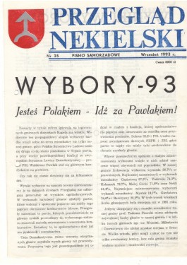 Przegląd Nekielski 09 / 1993 strona 1