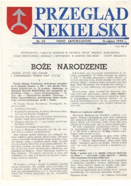Przegląd Nekielski 12 / 1993 strona 1