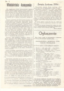 Przegląd Nekielski 06 / 1994 strona 5