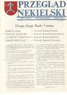 Przegląd Nekielski 08 / 1994 strona 1