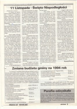 Przegląd Nekielski 11 / 1994 strona 3