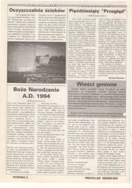 Przegląd Nekielski 12 / 1994 strona 2