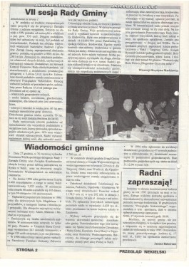 Przegląd Nekielski 01 / 1995 strona 2