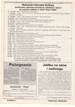 Przegląd Nekielski 01 / 1995 strona 6
