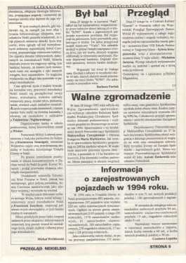 Przegląd Nekielski 03 / 1995 strona 5