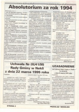 Przegląd Nekielski 04 / 1995 strona 2