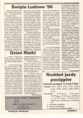 Przegląd Nekielski 06 / 1995 strona 3