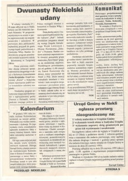 Przegląd Nekielski 06 / 1995 strona 5