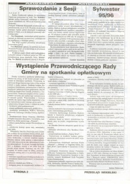 Przegląd Nekielski 01 / 1996 strona 2