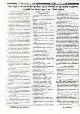 Przegląd Nekielski 01 / 1996 strona 3