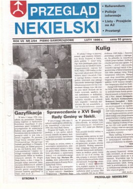 Przegląd Nekielski 02 / 1996 strona 1