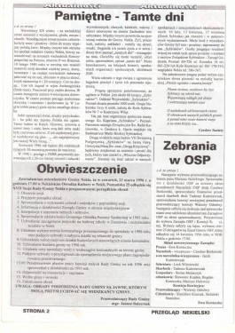 Przegląd Nekielski 03 / 1996 strona 2