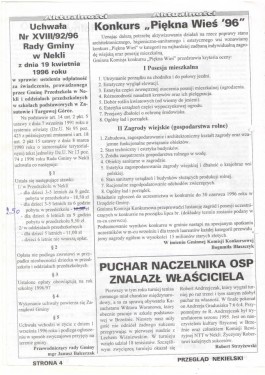 Przegląd Nekielski 05 / 1996 strona 4