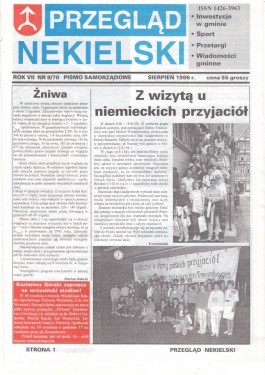 Przegląd Nekielski 08 / 1996 strona 1