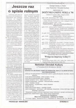 Przegląd Nekielski 08 / 1996 strona 5