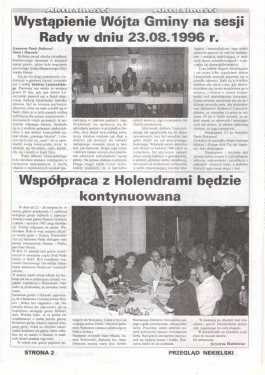 Przegląd Nekielski 09 / 1996 strona 2