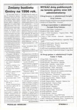 Przegląd Nekielski 10 / 1996 strona 3