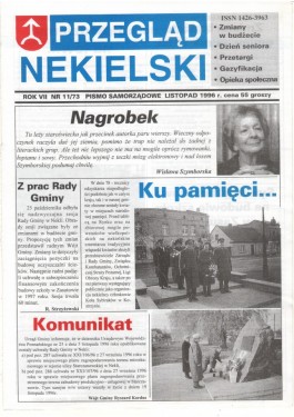 Przegląd Nekielski 11 / 1996 strona 1