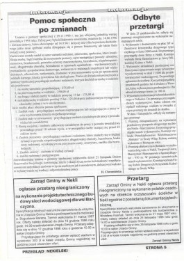 Przegląd Nekielski 11 / 1996 strona 5