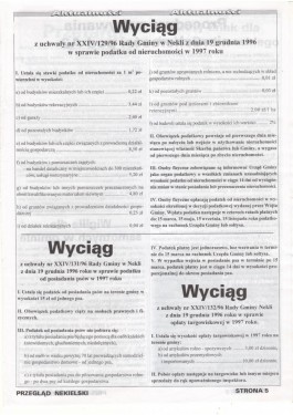 Przegląd Nekielski 01 / 1997 strona 5