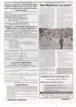 Przegląd Nekielski 06 / 1997 strona 3