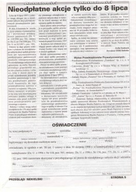 Przegląd Nekielski 06 / 1997 strona 5