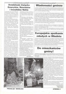 Przegląd Nekielski 01 / 1998 strona 3