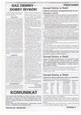 Przegląd Nekielski 02 / 1998 strona 5