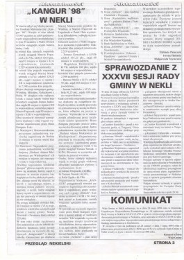 Przegląd Nekielski 06 / 1998 strona 3