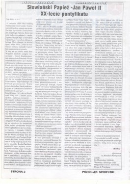 Przegląd Nekielski 10 / 1998 strona 2
