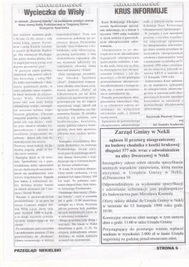 Przegląd Nekielski 11 / 1998 strona 5