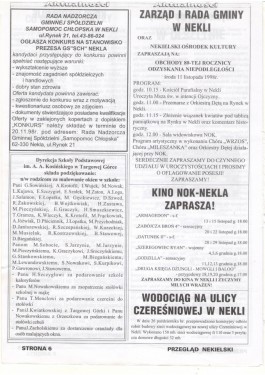 Przegląd Nekielski 11 / 1998 strona 6