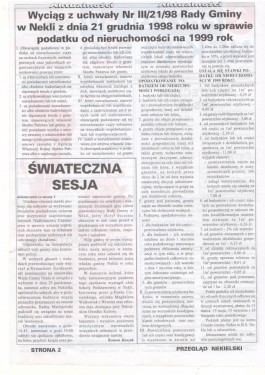 Przegląd Nekielski 01 / 1999 strona 2