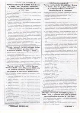 Przegląd Nekielski 01 / 1999 strona 3