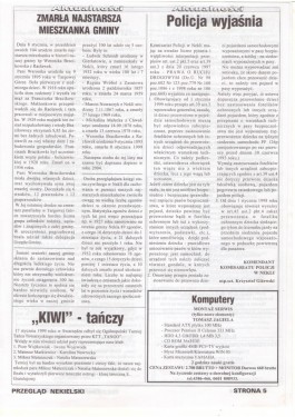 Przegląd Nekielski 02 / 1999 strona 5