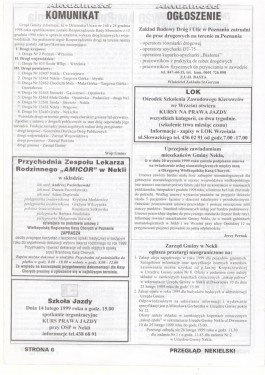 Przegląd Nekielski 02 / 1999 strona 6