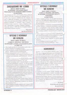 Przegląd Nekielski 01 / 2000 strona 4