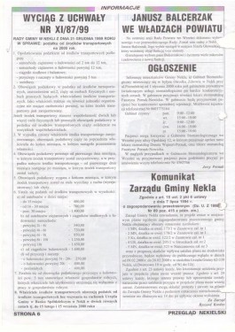 Przegląd Nekielski 01 / 2000 strona 6