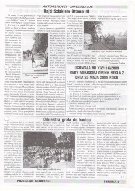 Przegląd Nekielski 06 / 2000 strona 5