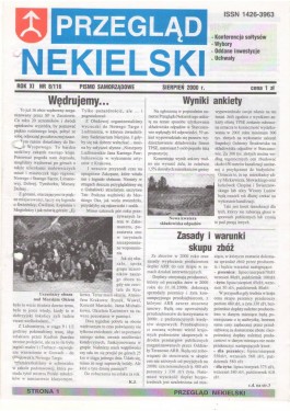 Przegląd Nekielski 08 / 2000 strona 1