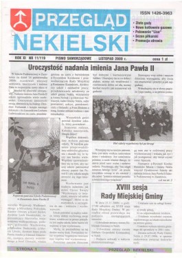Przegląd Nekielski 11 / 2000 strona 1