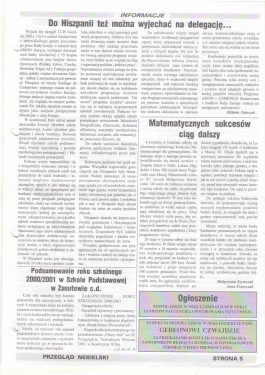 Przegląd Nekielski 07 / 2001 strona 5
