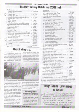 Przegląd Nekielski 01 / 2002 strona 3