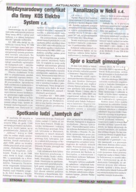 Przegląd Nekielski 02 / 2002 strona 2