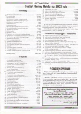 Przegląd Nekielski 01 / 2003 strona 5
